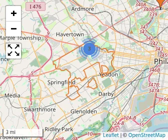 Area schools map
